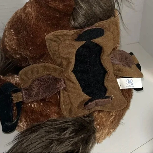 Build a Bear Brown Saddle & Bridle with Stars for Horse or My Little Pony RARE - Picture 4 of 5